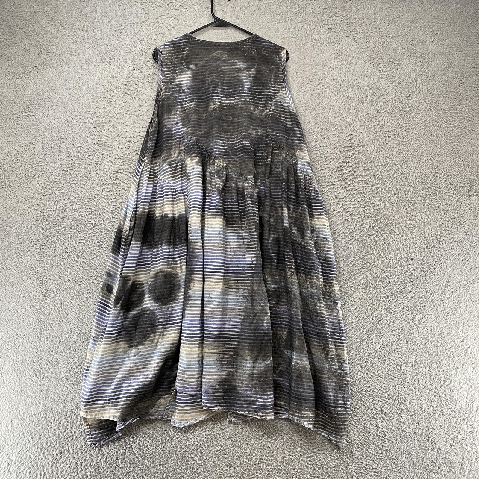 Dress To Kill Midi Dress Womens One Size Tie Dye Stripe Trapeze Lagenlook Boho