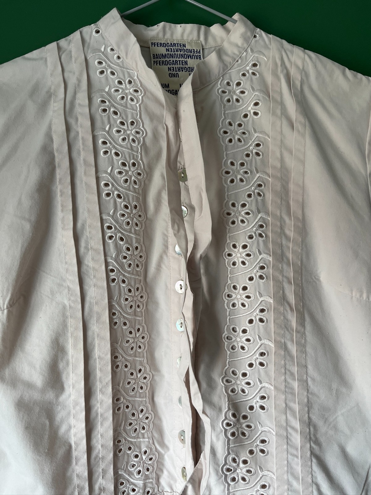 Baum und Pferdgarten White Cotton Eyelet Tiered Prairie Dress XS