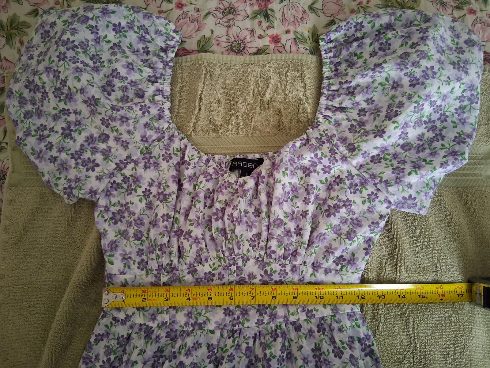 Arden B Maxi Dress With Purple Floral Print