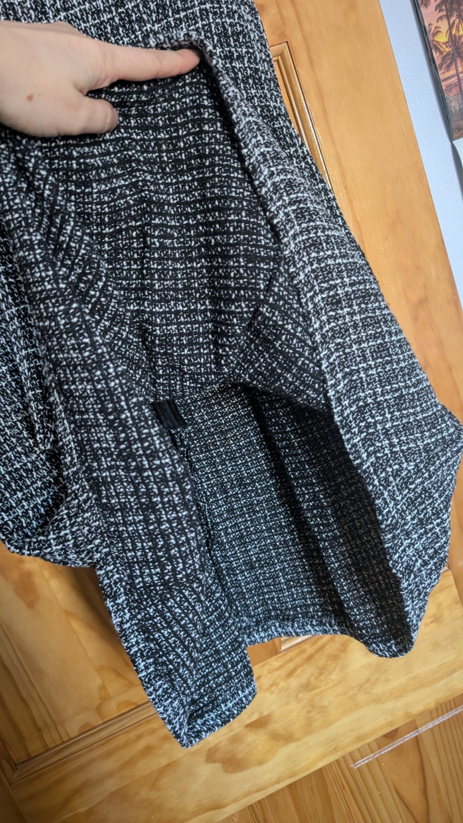 Shein Size M Gray Tweed Sleeveless Mini Dress Fall Spring Winter
