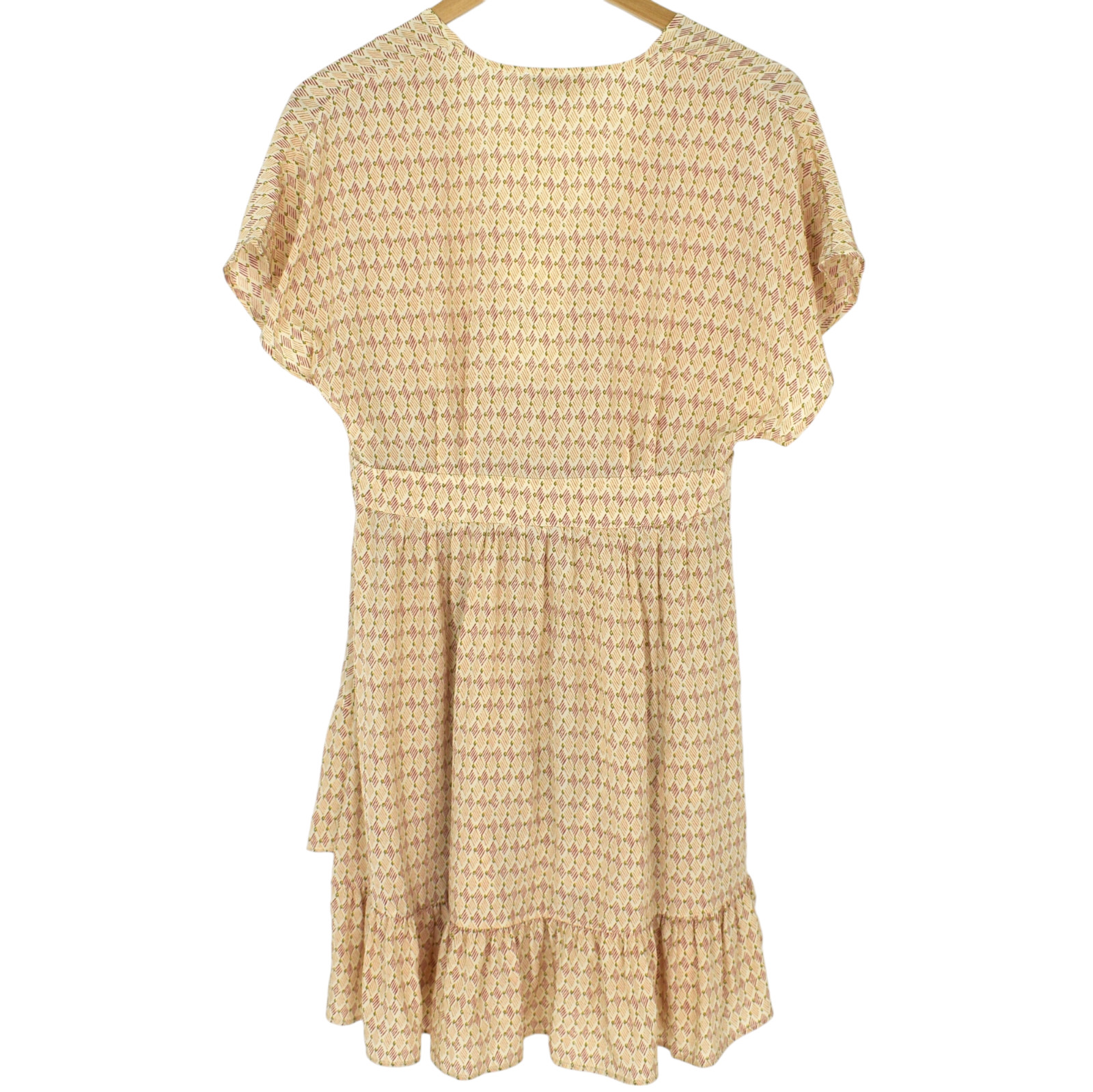Momoni Printed Crepe De Chine Silk Pensacola Mini Dress IT 40 AU 6