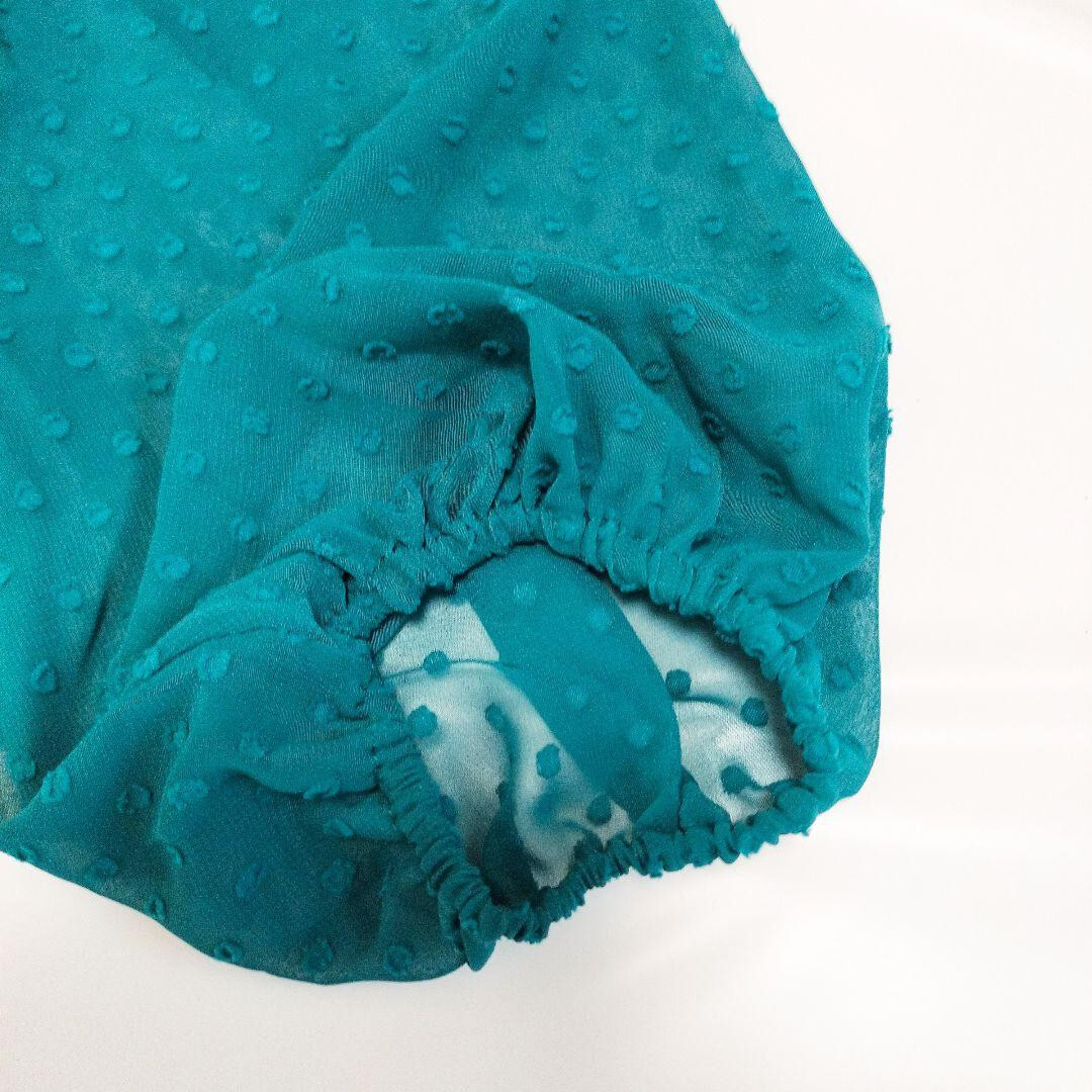 DKNY Three-quarter Sleeve Dress in Turquoise Green Size USA 8 Dry Clean Only NWT