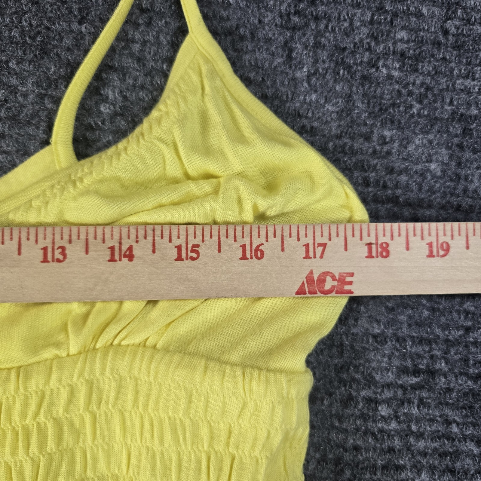 A|X Armani Exchange Yellow Empire Waist Dress XL NWT Sleeveless Y2K