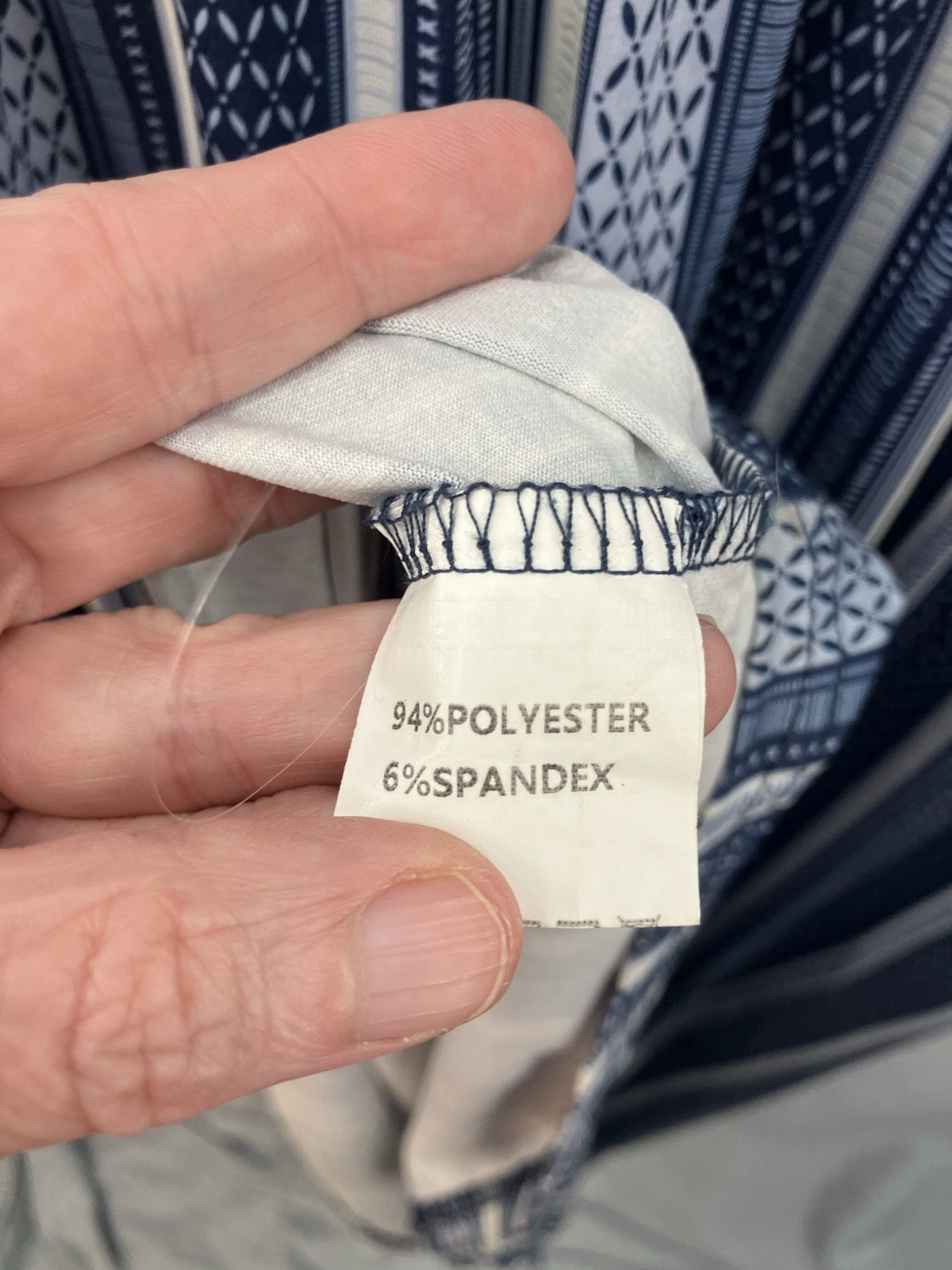 Ouges V-Neck Blue/White Striped Maxi Dress w/Pockets-Soft & Comfy-Festival Boho