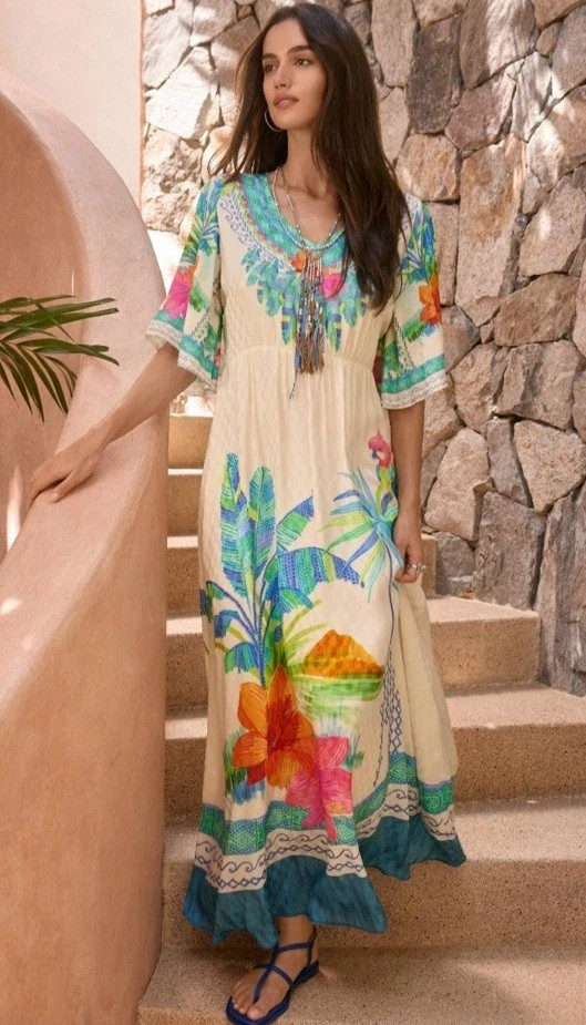 Johnny Was Tami Maxi Dress Melissa XS ;NWT