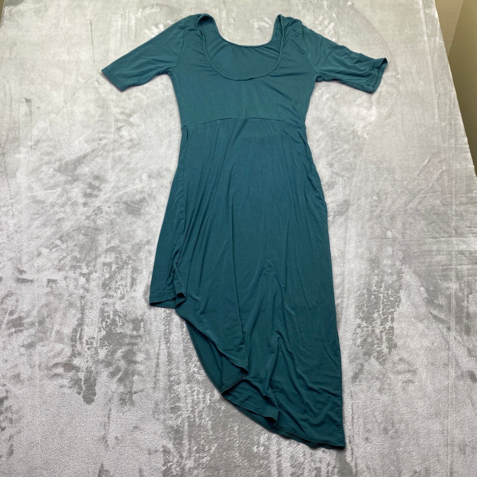 Everly for Francesca’s Teal Green Asymmetrical High Low Dress DR7146 Size M