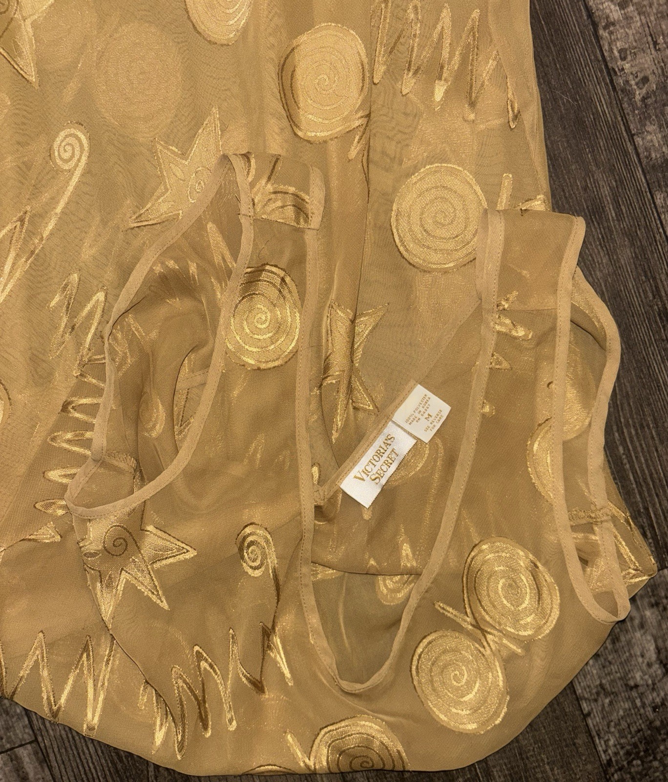 Vintage Victoria’s Secret Gold Label Sheer Celestial Long Dress