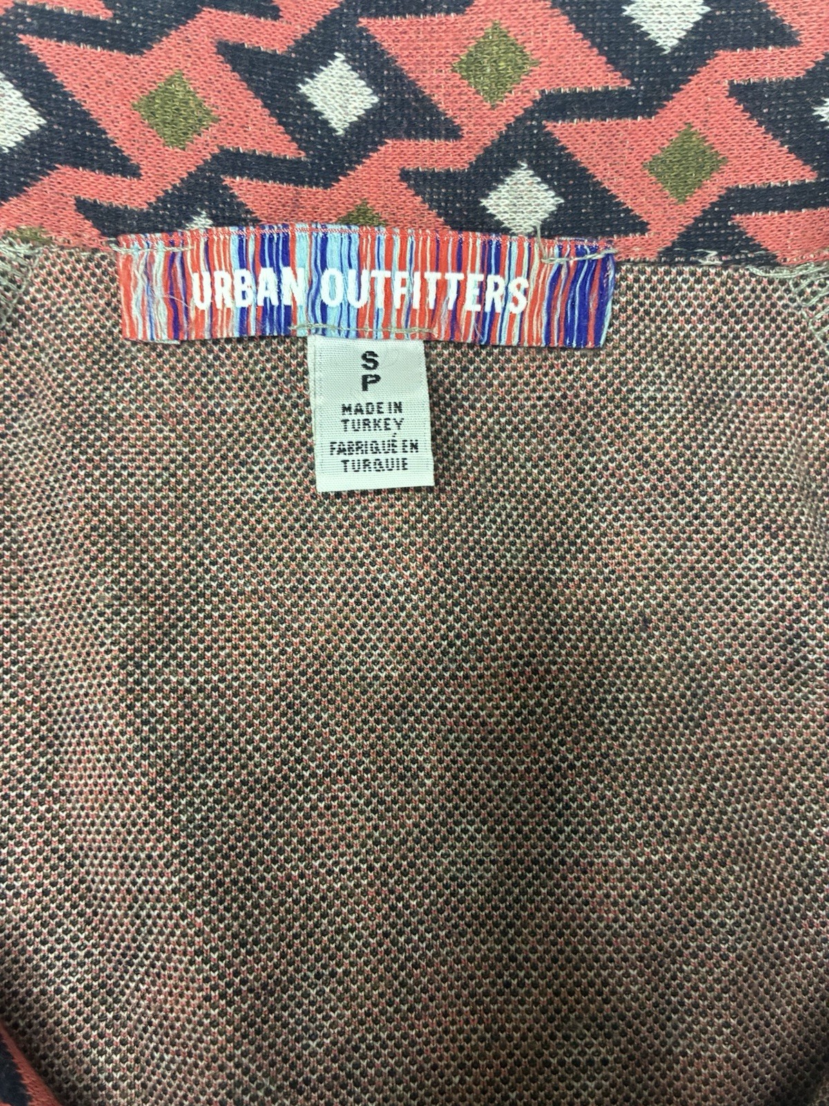 Urban Outfitters Geometric Shirt Dress Collared Button Short Sleeve Short [S]