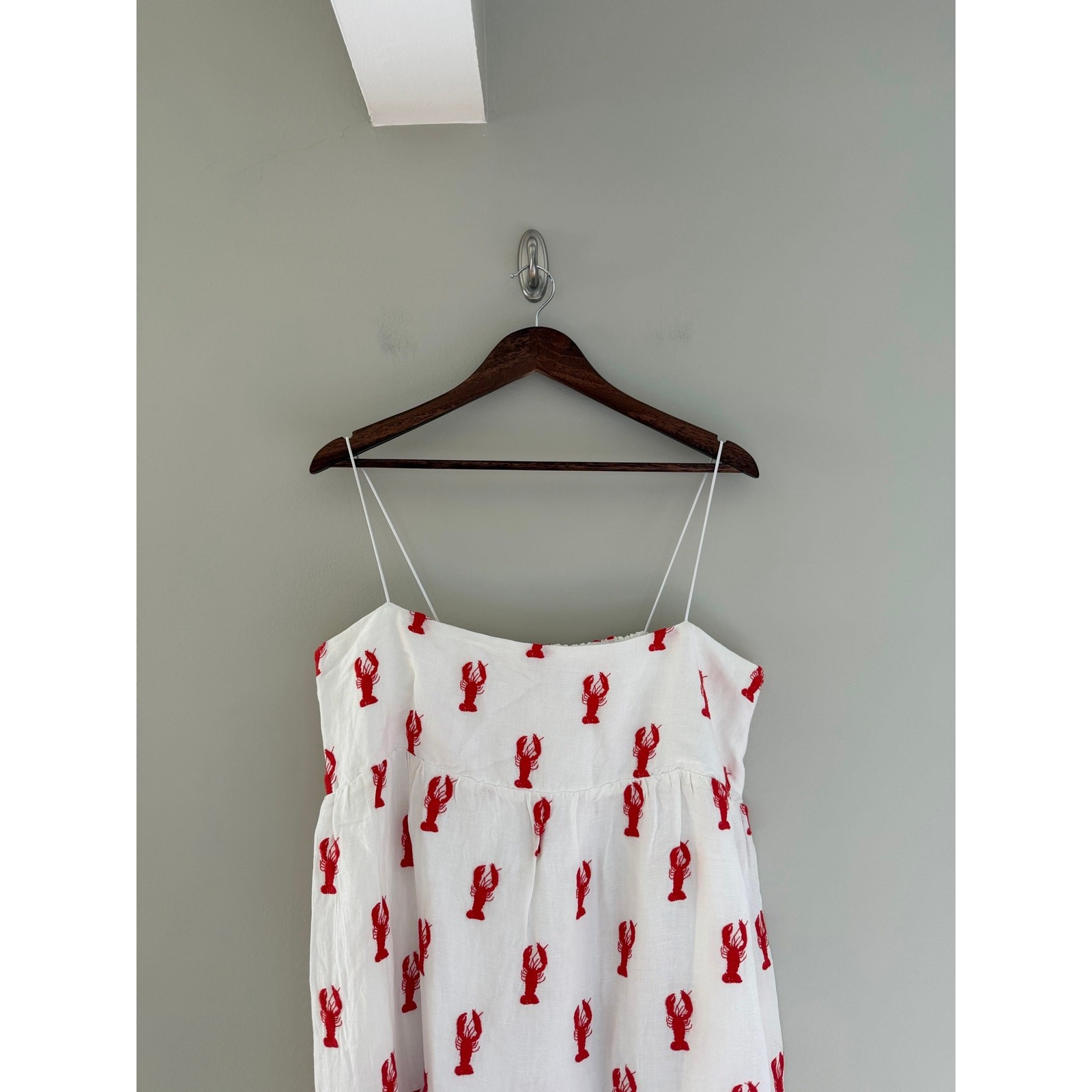SHOW ME YOUR MUMU Long Weekend Maxi Dress in Lobster Embroidery Size Women’s XXL