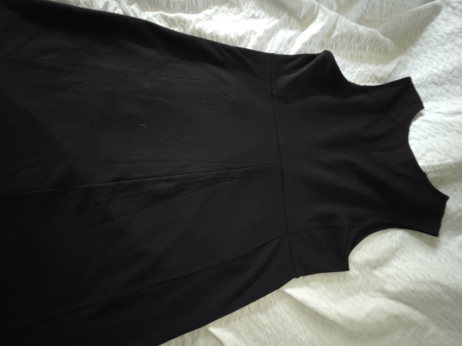 Gap Women’s Sleeveless Knit Dress, Front Pockets Side Zipper, 42in Bust, A-line.