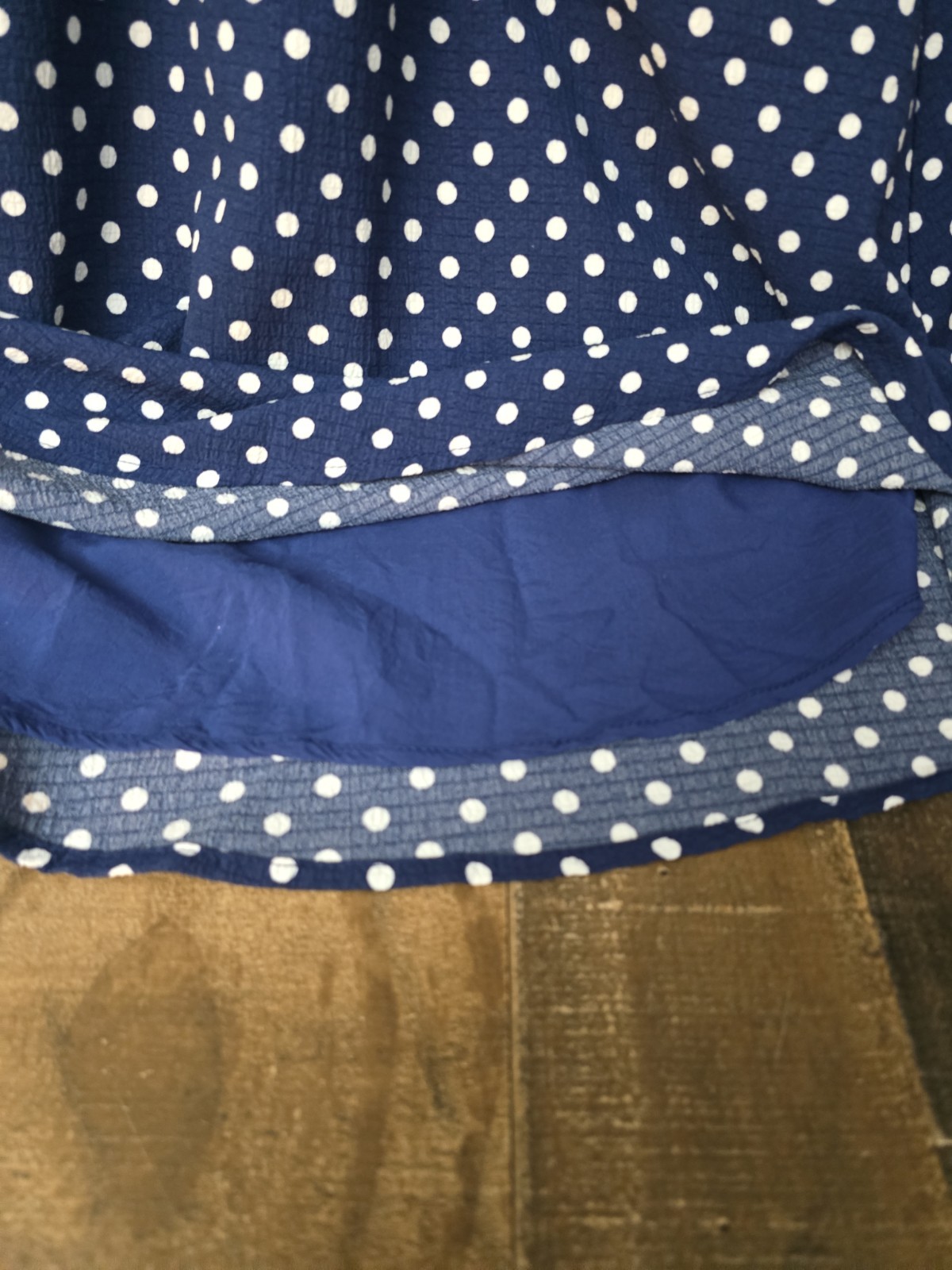 Draper James RSVP Smocked Polka Dot Midi Dress Classic Lined Women Medium