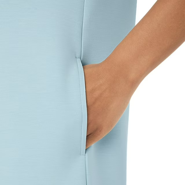 Member’s Mark Women’s Sandwash Short Sleeve Mini Dress Size L Light Blue