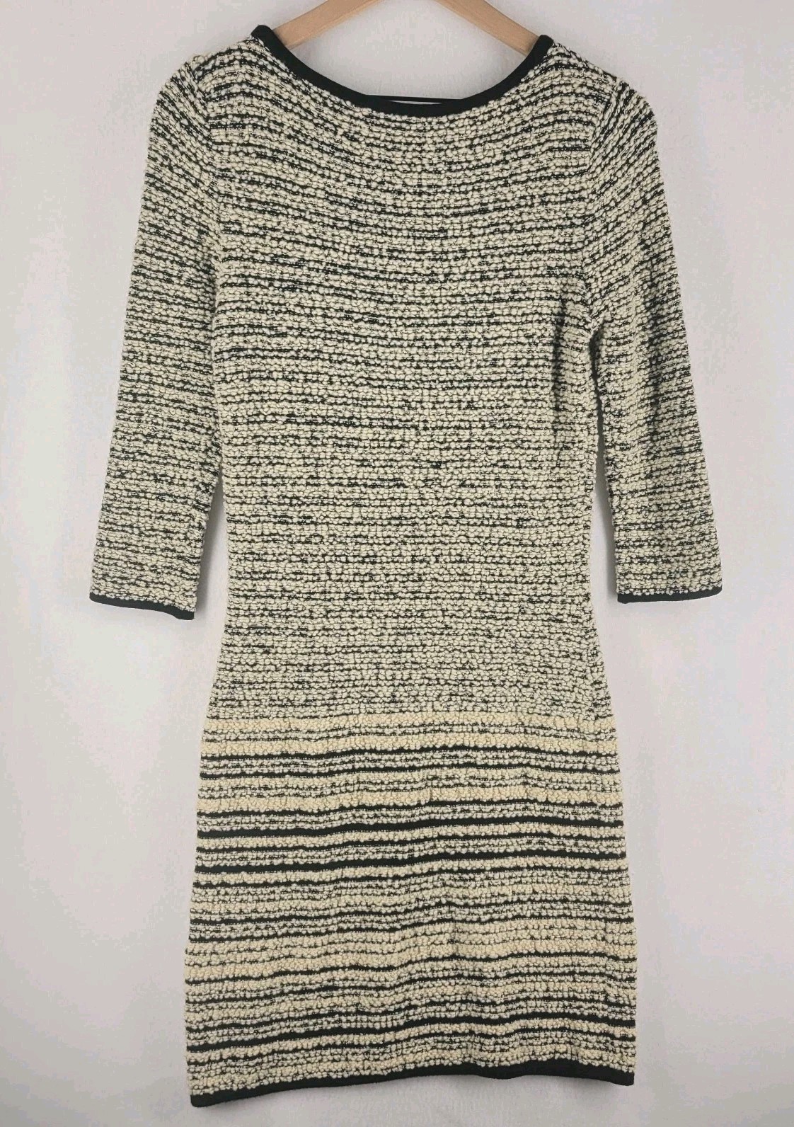 Rodika Zanian Paris Wool Blend Knit Mini Sweater Dress S Parisian Chic