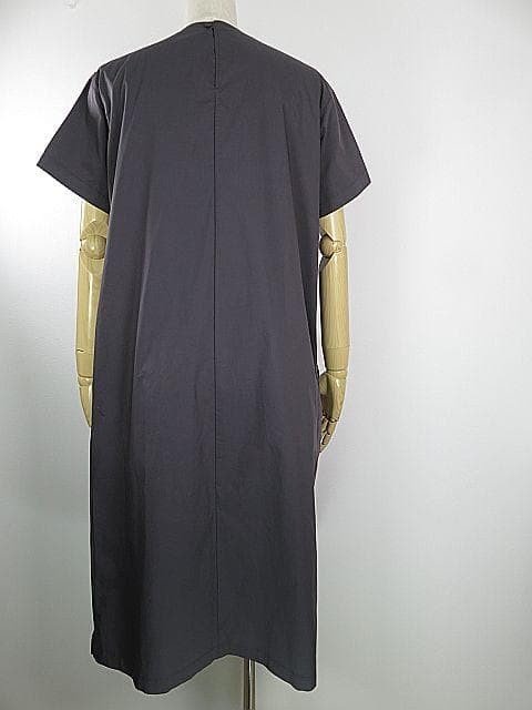 MUJI Short Sleeve Dress Gray XS S