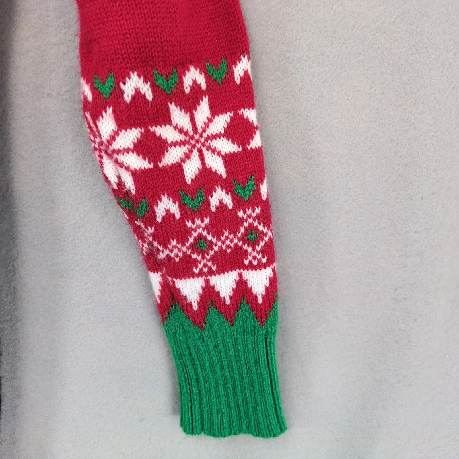 United States Sweaters Knit Holiday Christmas Elf Sweater Dress Sz XL Party Ugly