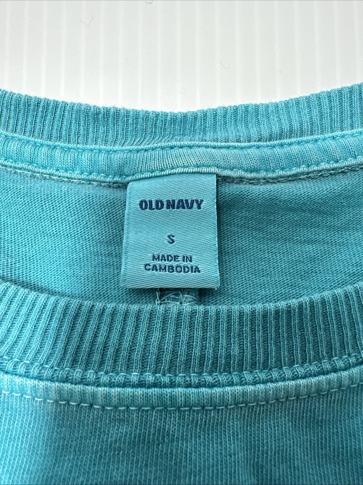 Old Navy T-Shirt Dress Teal 100% Cotton Mini Womens Casual Sundress Size S