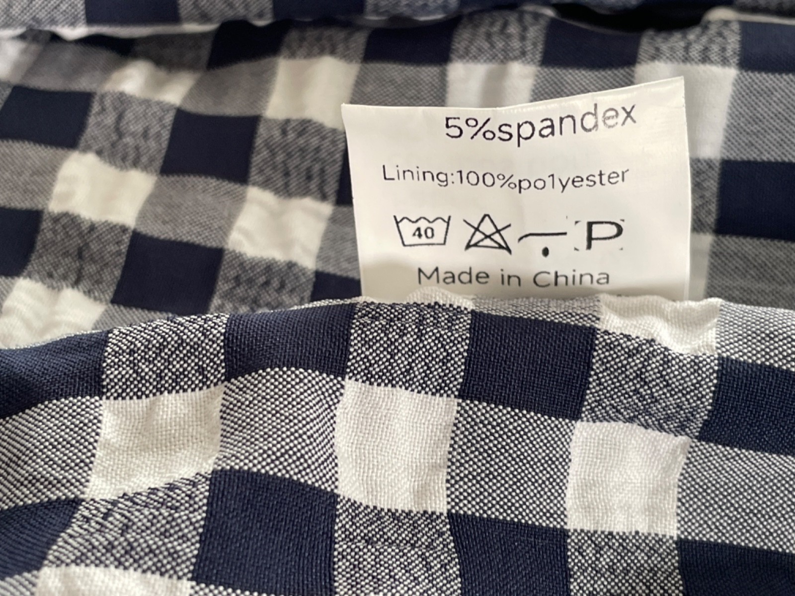 Chou Yatou Gingham Smocked Midi Navy White Ruffle Strap Sundress – Size XXL