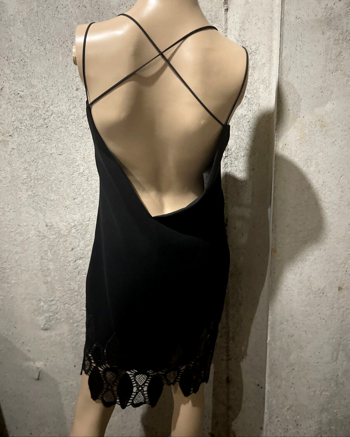 Versace 2013 Runway Black Embroidered Low Back Cocktail Dress US 2 4 / IT 38 40