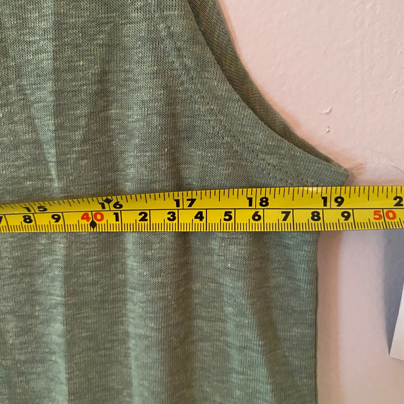 NWT Aerie Green Sleeveless Tank Midi Dress Linen Blend Women’s size Medium