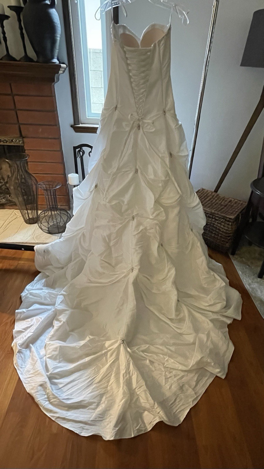 David’s Bridal Sweetheart Strapless Gown Wedding Debutante Quince Sz 4 Pick Ups