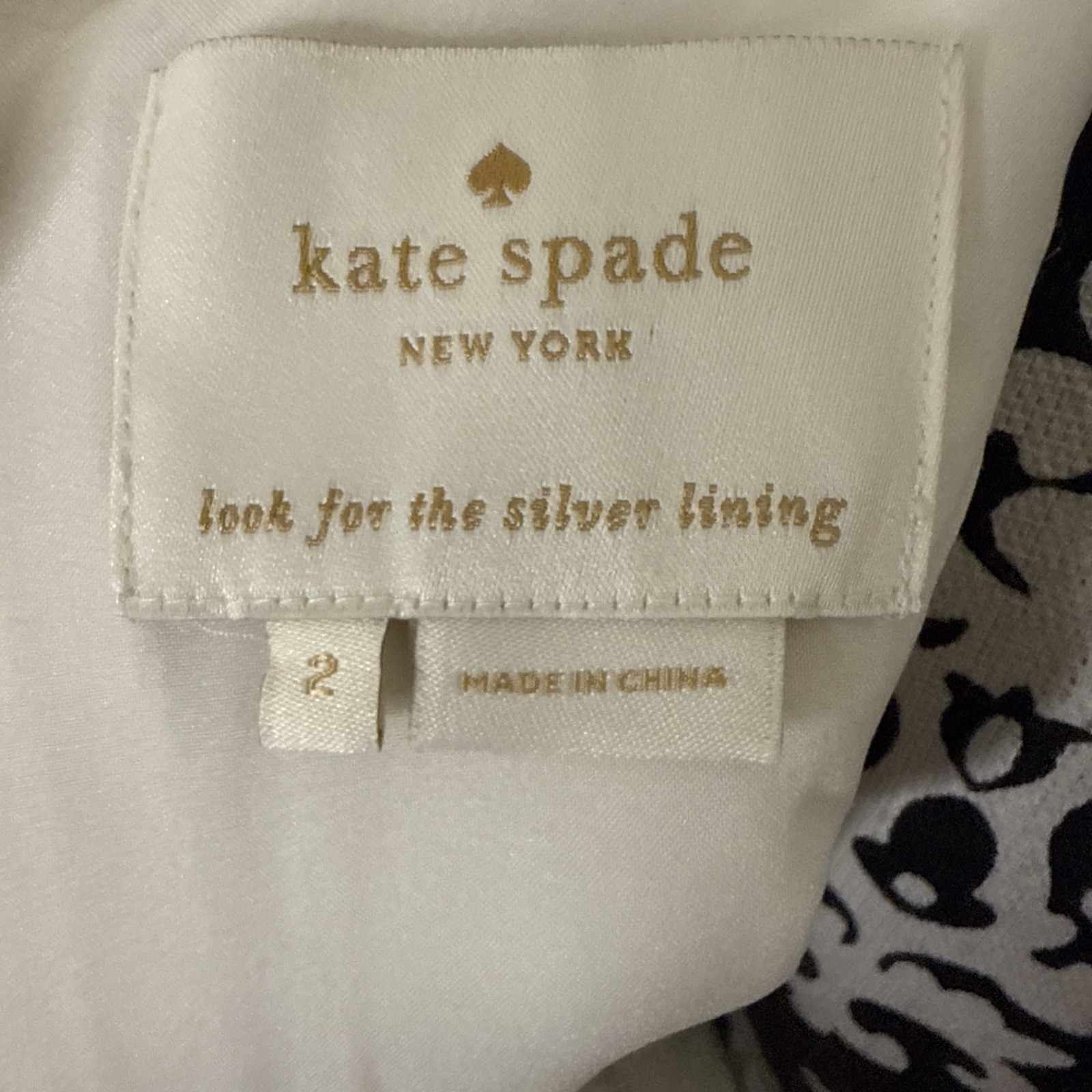 Kate Spade Tillie Shift Dress Two Tone SIZE 2 Black & White Old Money 33B 26W