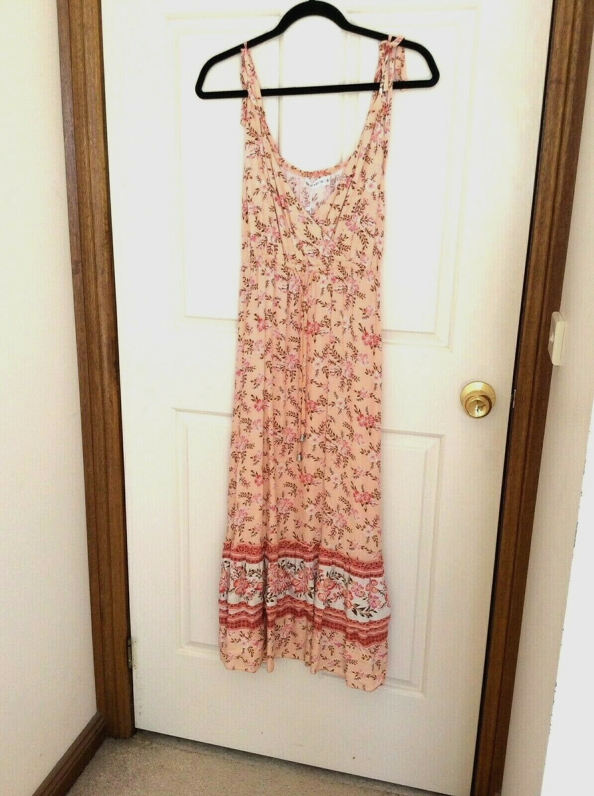 GRACE & CO WOMEN’S DESIGNER LUXURY FLORAL SUMMER BEACH HOLIDAY MAXI DRESS SIZE 8