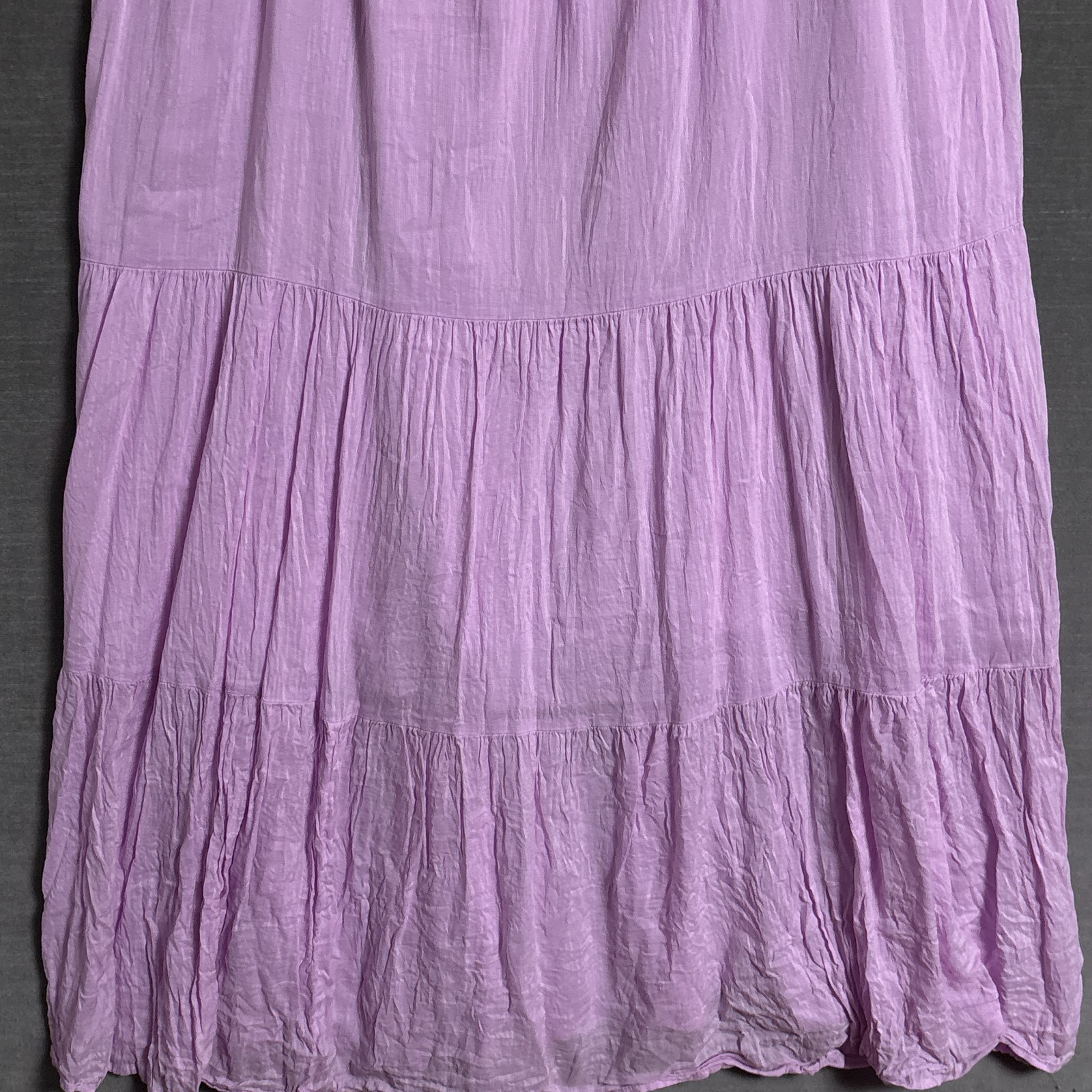 Old Navy Dress XL TALL Purple Maxi Tiered Sundress Summer Sleeveless Smocked