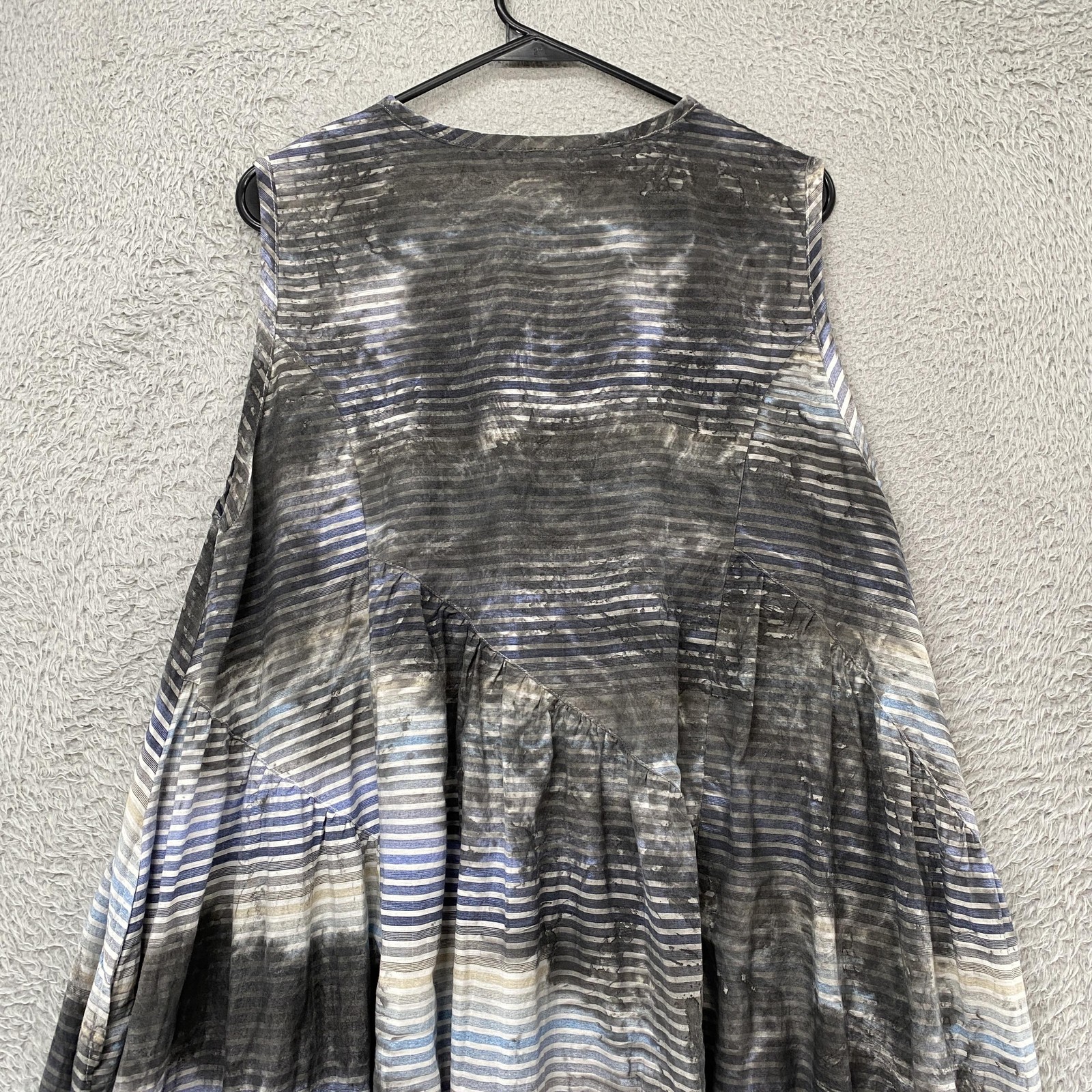 Dress To Kill Midi Dress Womens One Size Tie Dye Stripe Trapeze Lagenlook Boho