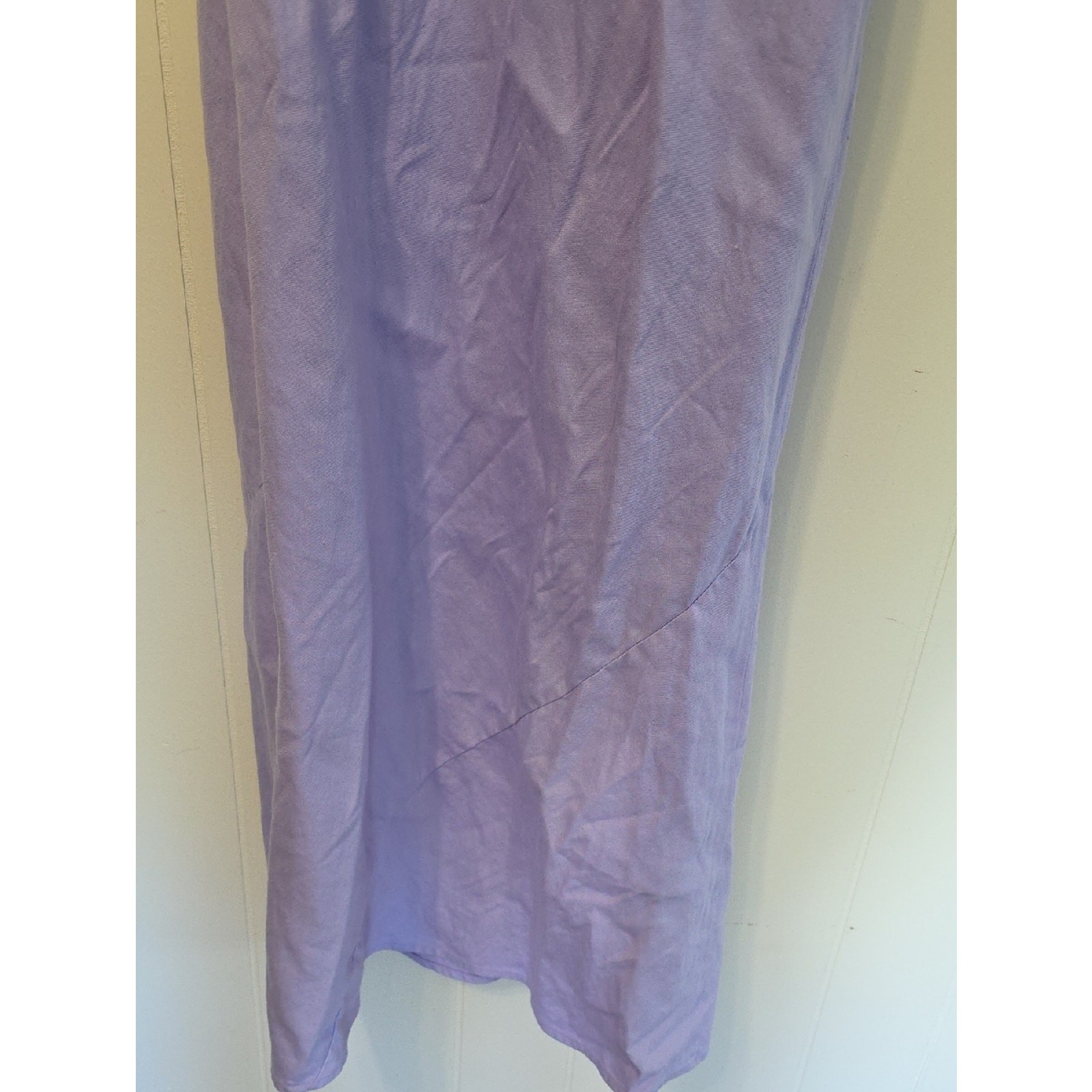 Anthropologie Lavender Linen Blend Cami Strap Maxi Womens S Simple Clean Beauty
