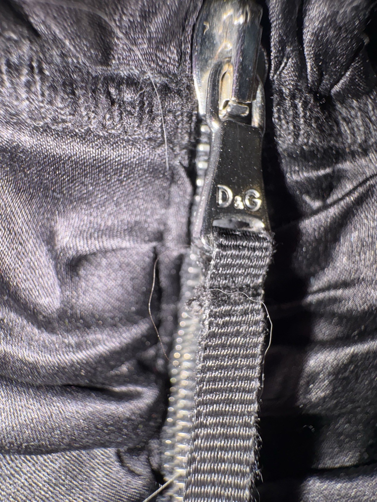 D&G Black Ruched Bodycon Spaghetti Strap Zip Set