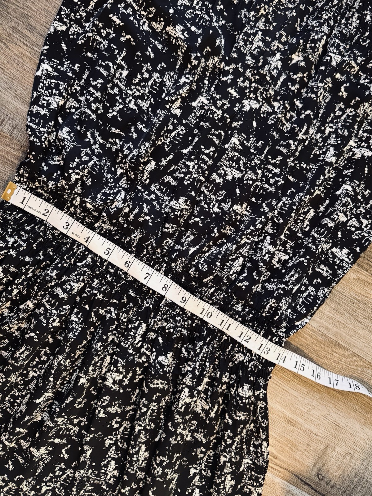 Prologue Black & White Abstract Print Maxi Dress Size Medium (NWOT) Women’s
