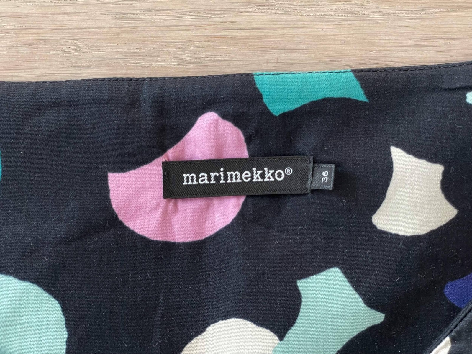 MARIMEKKO Vintage Dress, Colorful Shift Tent Dress, Finland, Size 36, S