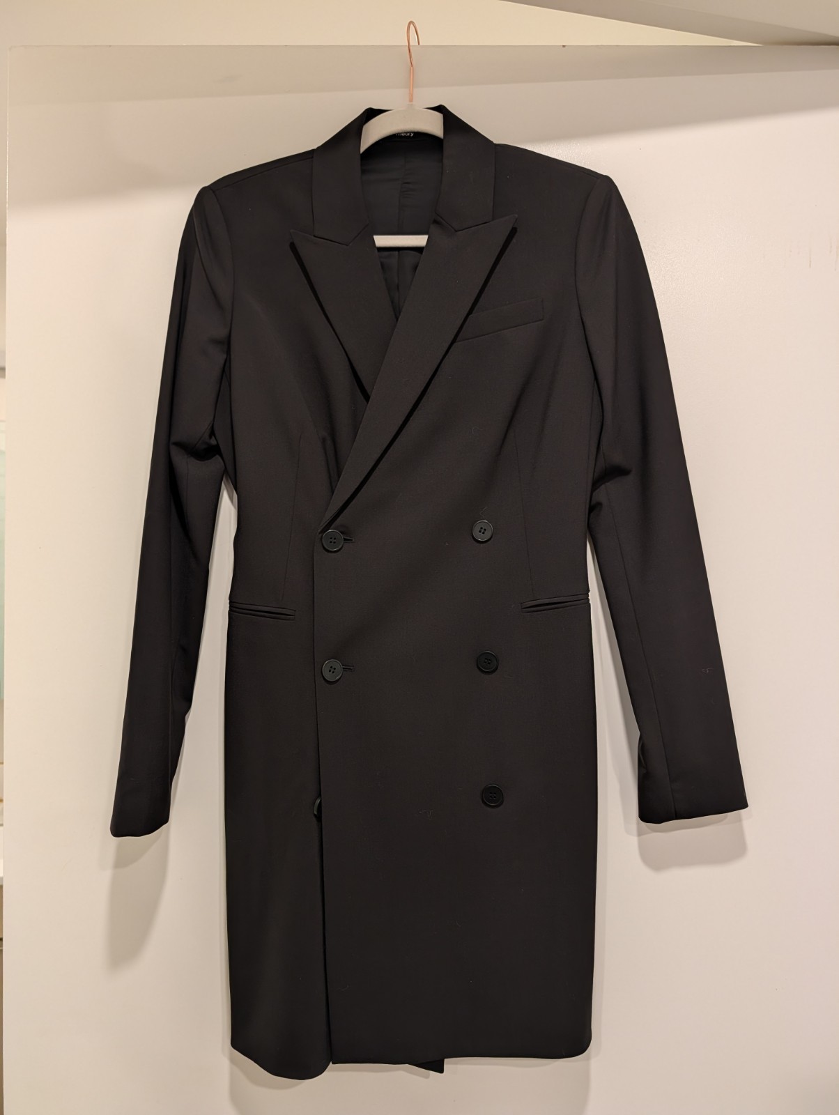 Theory Black Blazer Dress Size 4 NWT