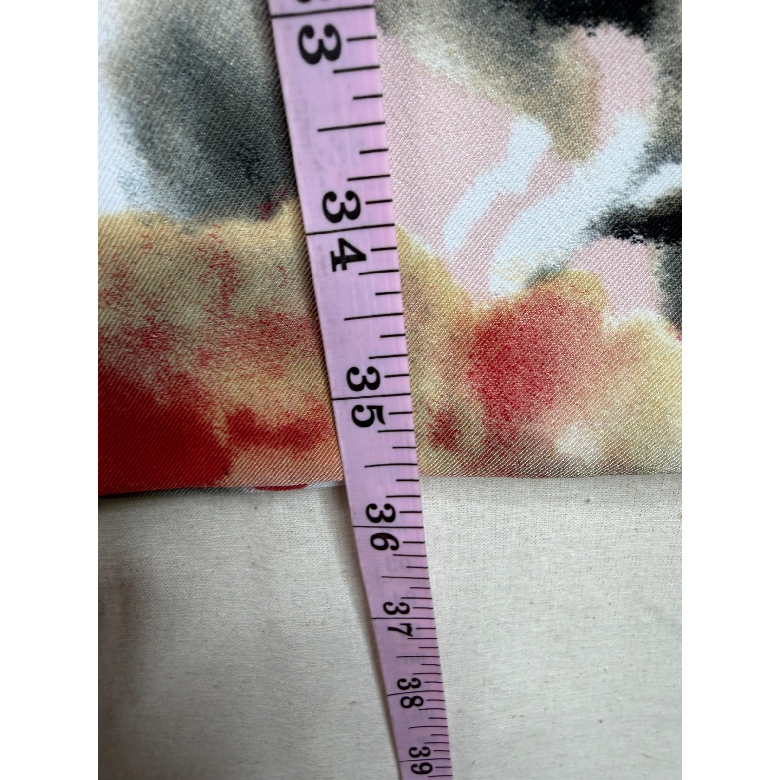 Connected Apparel Tiered Sheath Floral Print Dress size 6 White/Red/Green