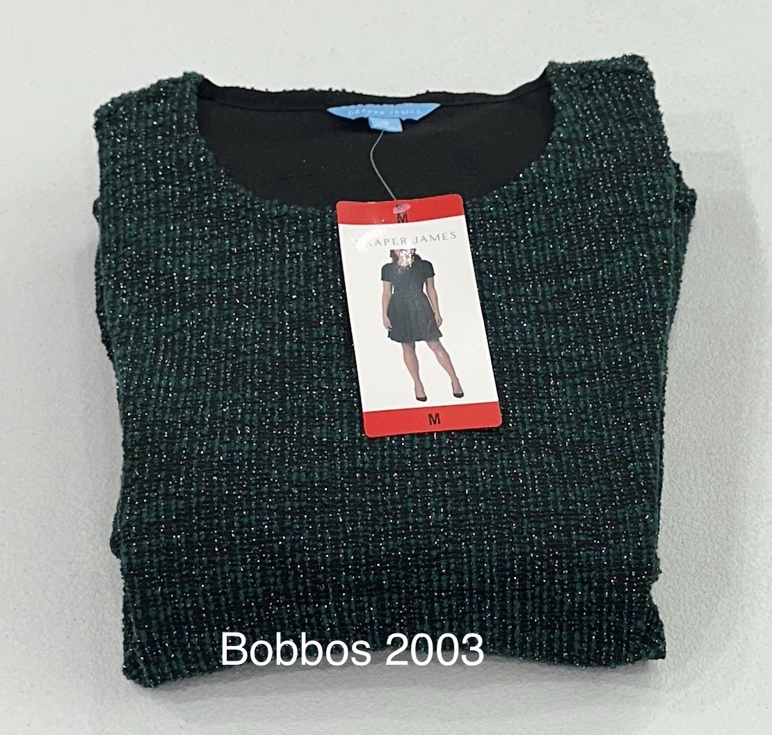 Draper James Women’s Short Sleeve Fit & Flare Knit Dress, Dark Green, Size M
