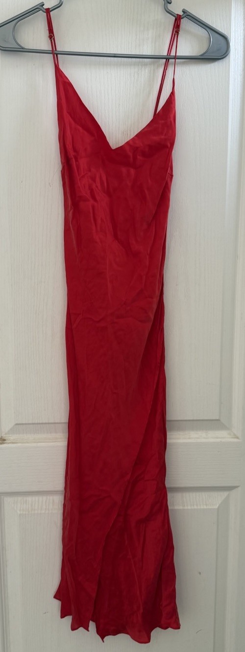 Winona Australia Women’s Breeze Wrap Slip Dress Red Cocktail Prom Formal XS