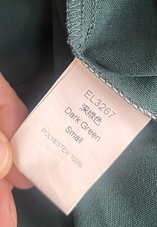 Smocked Bodice Tiered Midi Dress Size S Emerald Teal Green NWOT