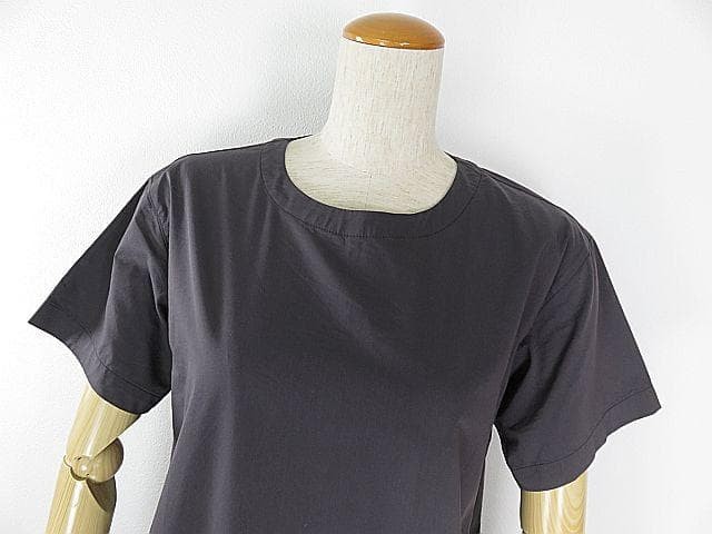 MUJI Short Sleeve Dress Gray XS S
