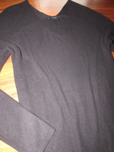 WHITE HOUSE BLACK MARKET ~ Size XL ~ Black Cashmere Blend Sweater Knit Dress a94