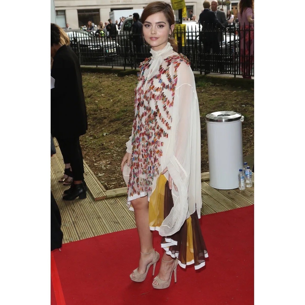 Chloe Fall 2016 Silk Fringe Handkerchief Dress Size EU36