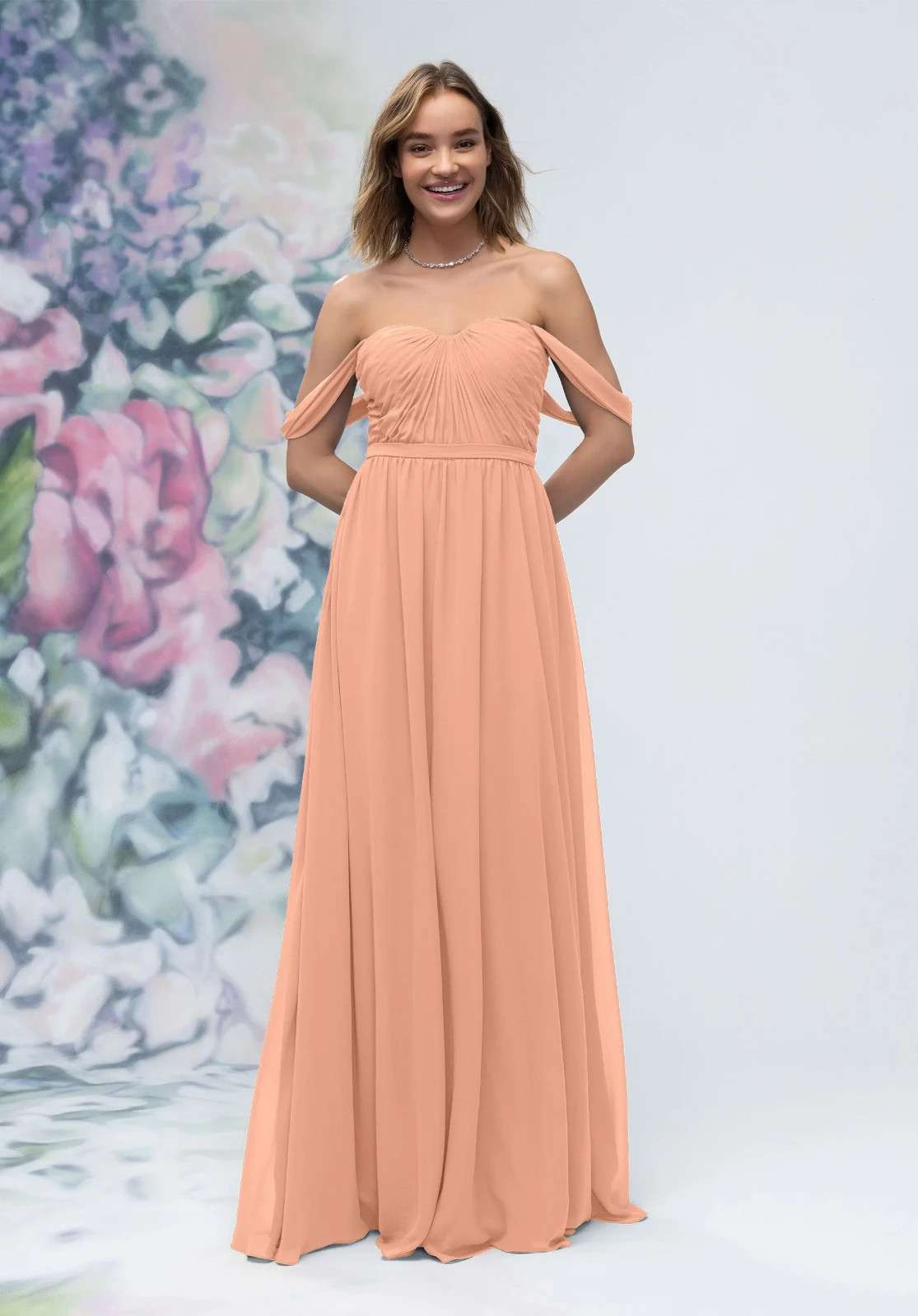 Floral Evening Dress Bridesmaids Party Dress 32 34 36 38 40 42 44 46 48 Straps