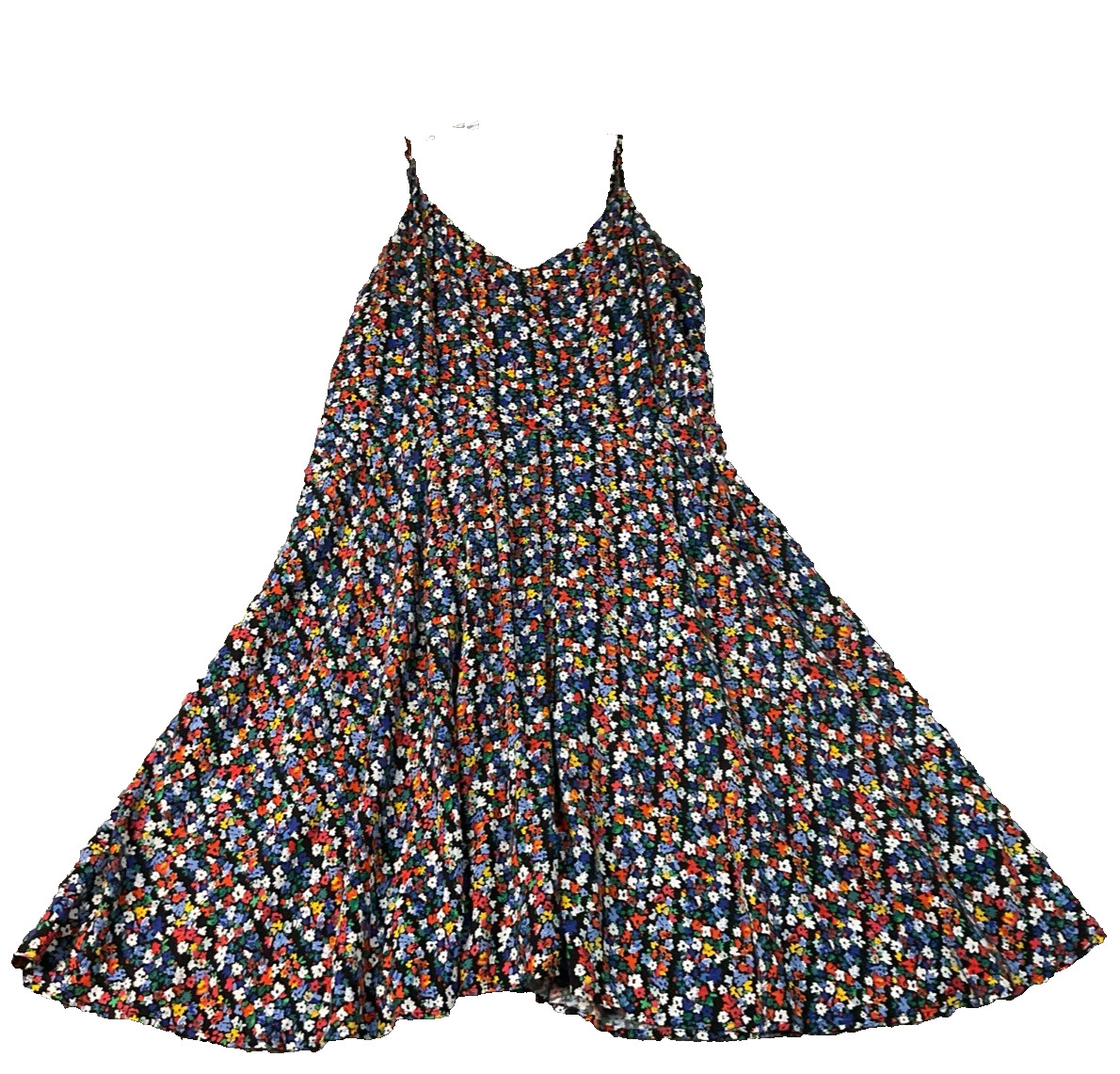 Gap Women’s Dress Size L Floral Midi Bohemian Sundress Flowy Cottage Core