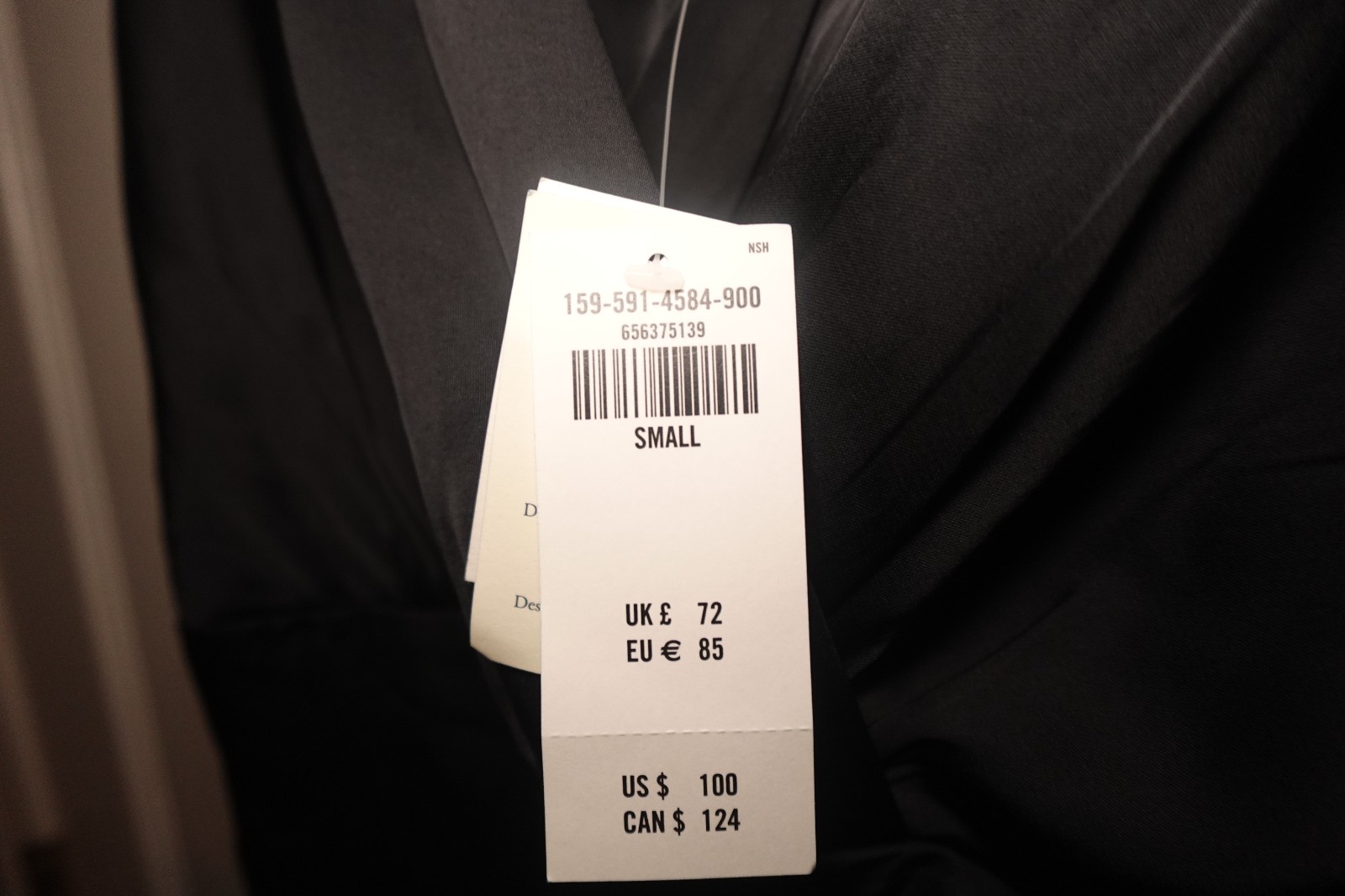 Abercrombie & Fitch Satin Maxi Dress Small Black NWT