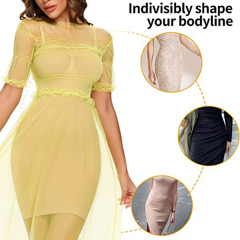 Women Unseamed Strapless Full Body Slip Shaper Smoother Control Tube Dress Slim