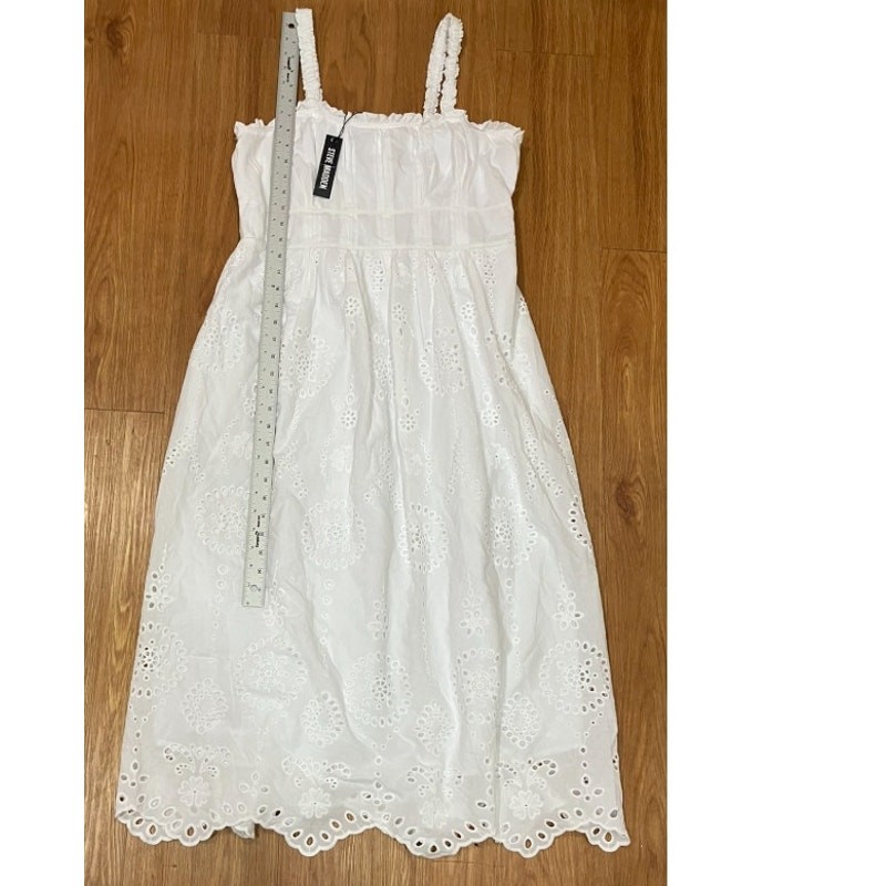 Steve Madden Harmony Eyelet Embroidered Cotton Midi Dress XL