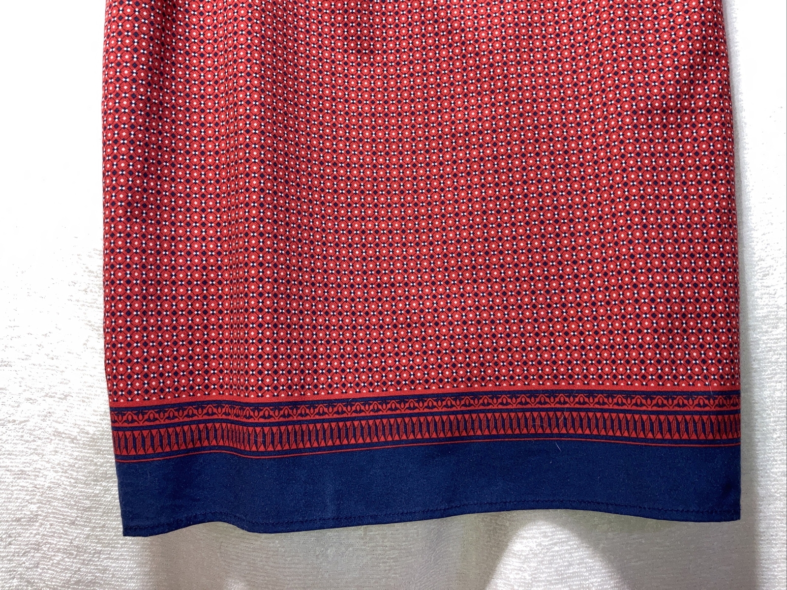 Dalia Sleeveless Dress Size 4, EUC, Non-stretch, Red and Navy