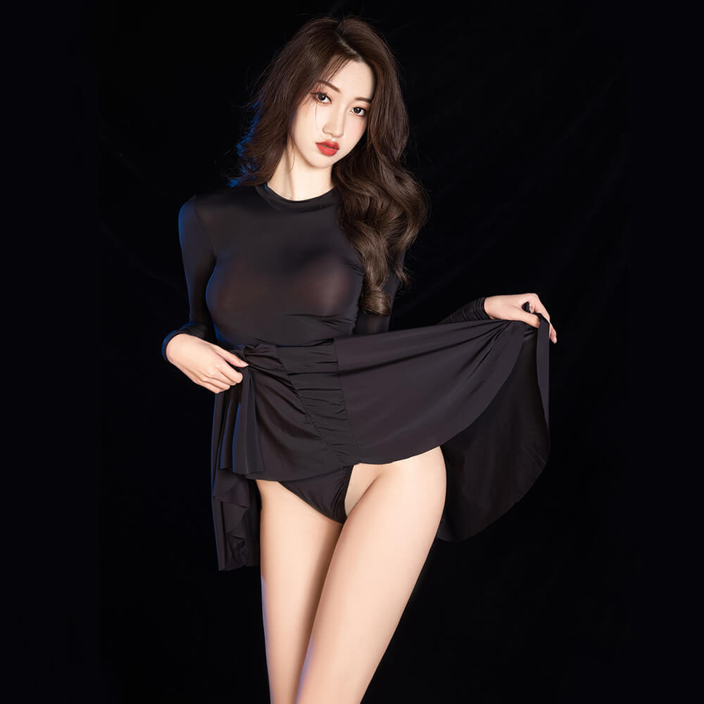Women’s Stretch Pleated Skirt Bodycon Mini Dress Evening Party Cocktail Lingerie