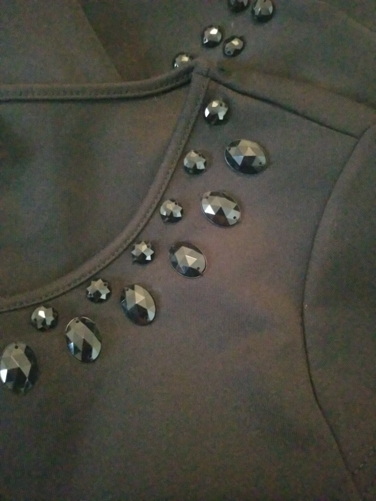 BEIGE Sheath Dress Sz 4 Black Beaded Cap Sleeve Pullover