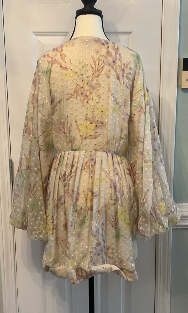 $595 Alexis Behati Multicolored Floral Dress Size M (US 4-6) Cocktail Travel