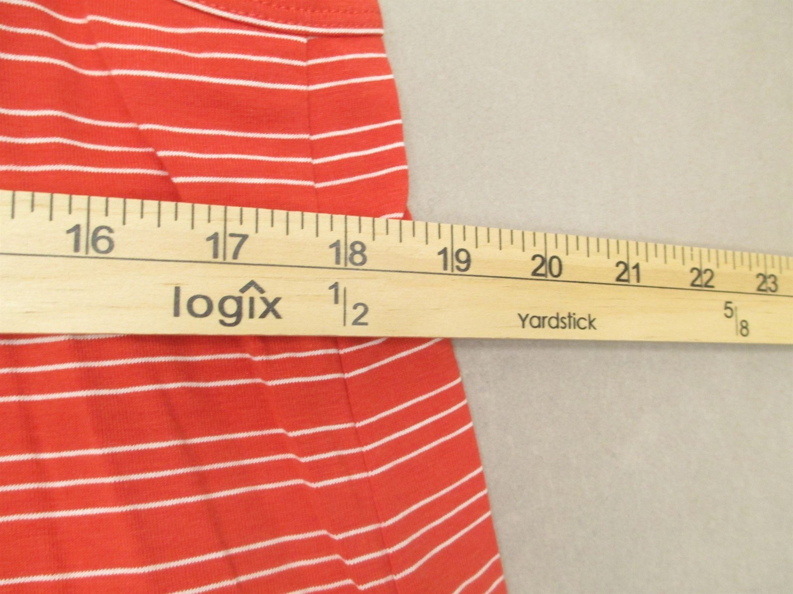 NWT Nau Size L Womens Red Striped Organic Cotton Blend Comfy Tank Dress 117